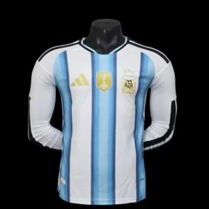 Argentine Maillot Domicile Manches Longues CDM 26 – Version Player